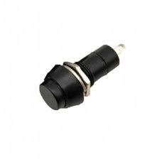 Black PBS-11A 12MM 2PIN Self-Locking Round Plastic Push Button Switch — view 1