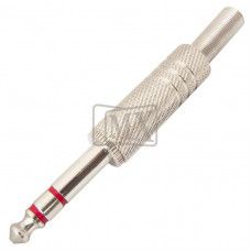 MX 6.35mm P-38 Stereo Male Connector Full Metal With Spring Copper Plated (MX-75) — view 1