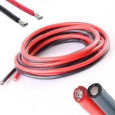 22AWG UL1007 PVC Electronic Wire 1m (Black) + 1m (Red) — view 1