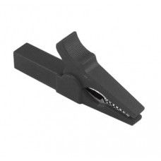 Black 55mm Copper Insulated Crocodile Clip Opening 10mm for Banana Plug 4mm — view 1