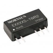 E1203S-1WR2 Mornsun 12V to ±3.3V DC-DC Converter 1W Power Supply Module - Compact SIP Package — view 1