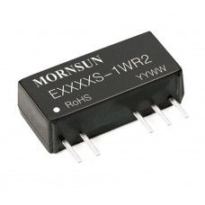 E1212S-1WR2 Mornsun 12V to ±12V DC-DC Converter 1W Power Supply Module - Compact SIP Package — view 1