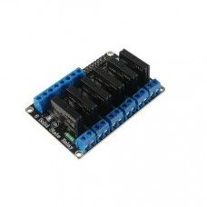 6 Channel 12V Relay Module Solid State High Level SSR DC Control 250V 2A with Resistive Fuse — view 1