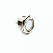 White 10-24V 22mm LED Metal Indicator Light — view 1