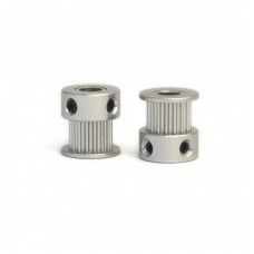 Aluminum GT2 Timing Pulley 20 Tooth 5mm Bore For 6mm Belt - 2 Pieces pack — view 1