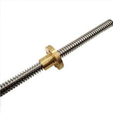 1000mm Trapezoidal 4 Start Lead Screw 8mm Thread 2mm Pitch Lead Screw with Copper Nut — view 1