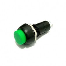 Green PBS-11B 12MM 2PIN Momentary Self- Reset Round Plastic Push Button Switch — view 1