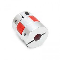 Aluminum OD:20mm L:25mm Flexible Spider Shaft Coupling Bore: 5x8mm — view 1