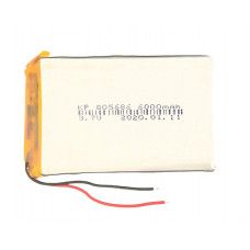 3.7V 6000mAH (Lithium Polymer) Lipo Rechargeable Battery Model KP-805686 — view 1