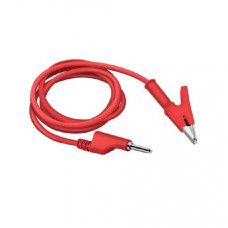 Red 1M Double End Test lead Wire 4mm Banana Plug Alligator Clip Crocodile 15A — view 1