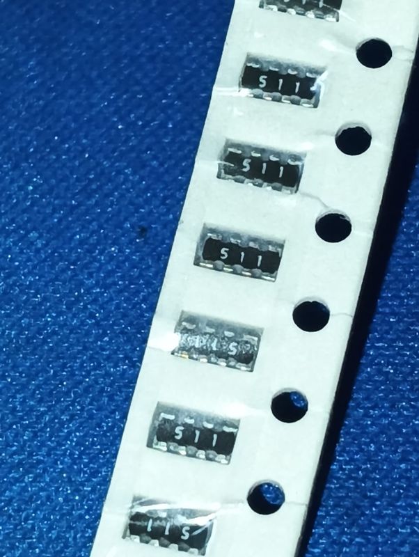 4D03WGJ0511T5E 510 ohm 0603x4 UNI-ROYAL ±5% 510E 510R 511 62.5mW Resistor Networks smd Arrays ETA2395 — view 1