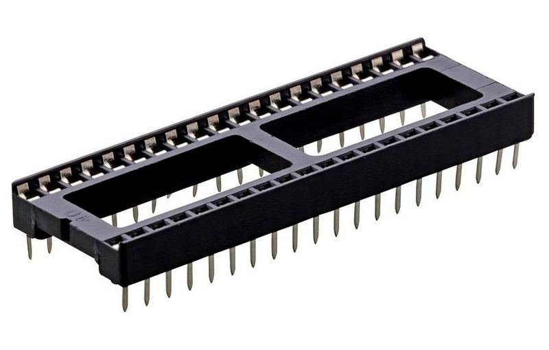 40 PIN IC BASE OR HOLDER 2.54MM PITCH SOCKET ET8168 — view 1