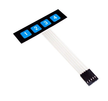 1X4 Keypad Matrix Membrane Switch ET5493 — view 1