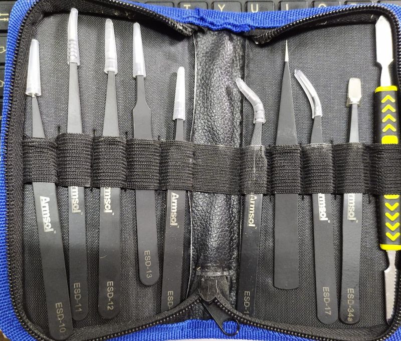ESD Tweezers set of 10 kit ET10936 — view 1