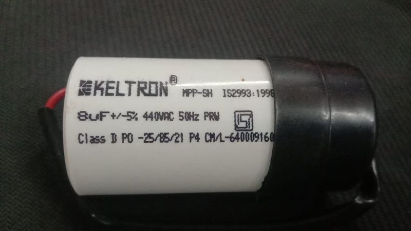 8uF 440V AC CAPACITOR 8MFD KELTRON ETD11043 — view 1