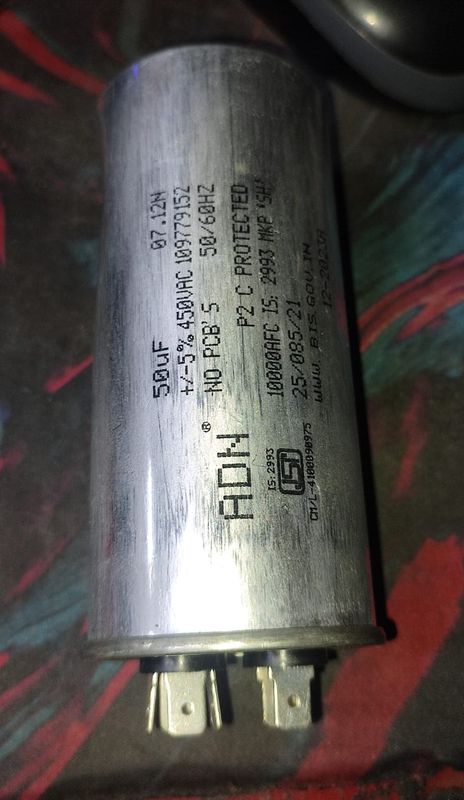 50uF 450VAC +/-5% 10000AFC Capacitor ET11347 — view 2