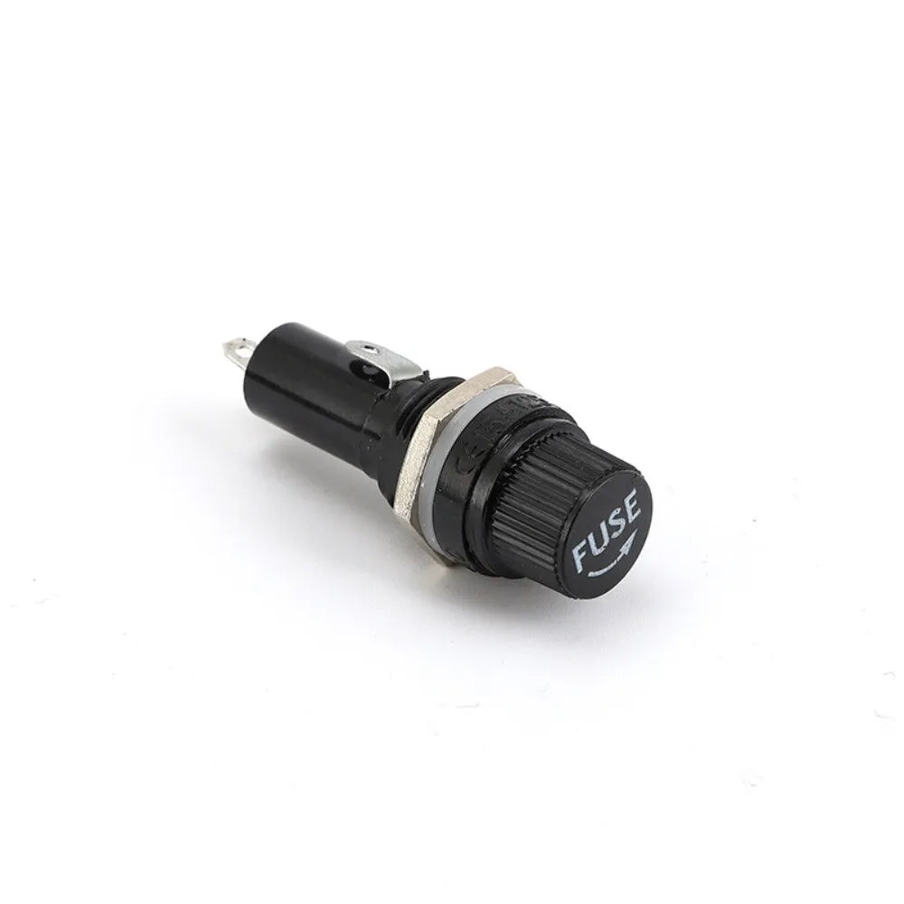 5x20mm Black Knob Glass Holder Fuse Tube — view 2