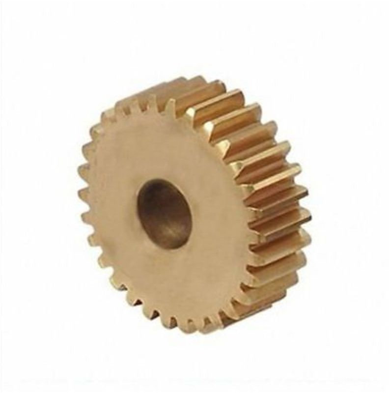 1 Module 30 Tooth 6mm hole Copper Worm Gear — view 2