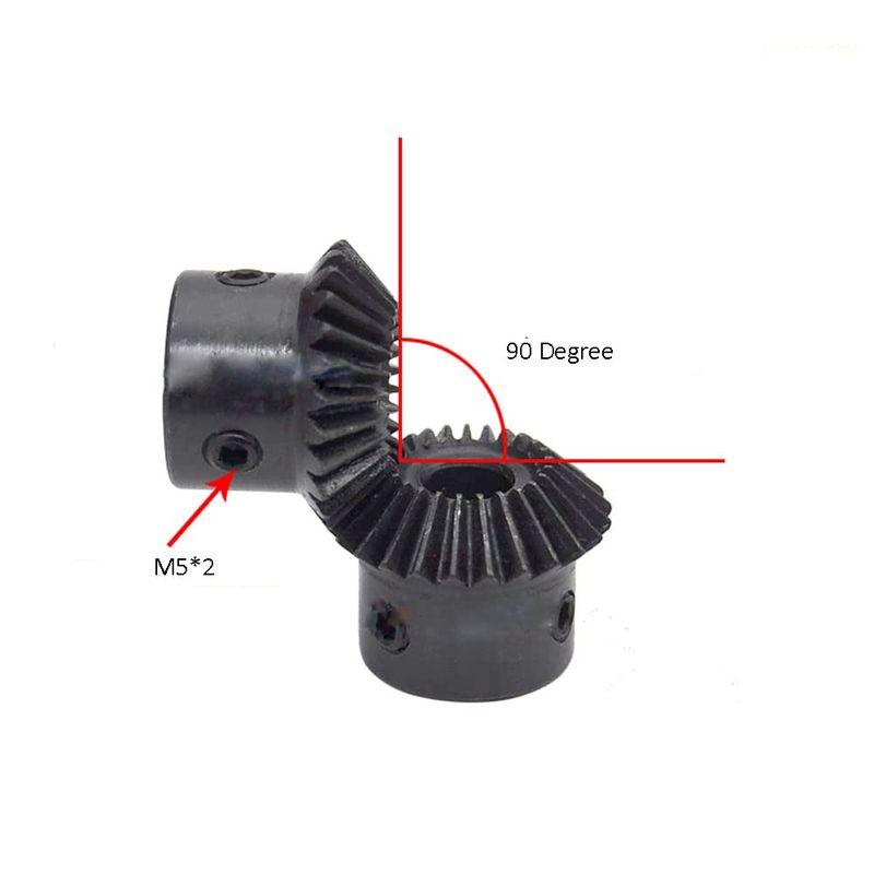 2 Module 20 teeth Bevel gear 90 degree bevel gear carbon steel — view 3