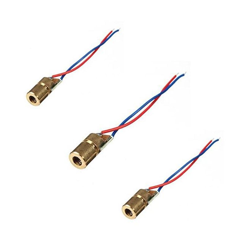 650nm 6mm base 5V DC 5mW Red Laser Dot Diode Industrial Grade Module — view 3