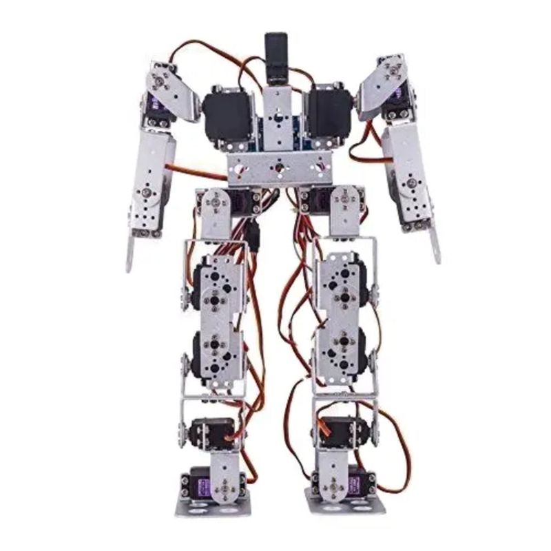 17DOF DIY Biped Robot, Leg Robot Servo Motor Metal Bracket (NO Servo) — view 2