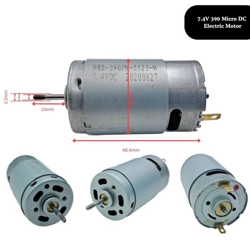 7.4V 390 Micro DC Electric Motor — view 2