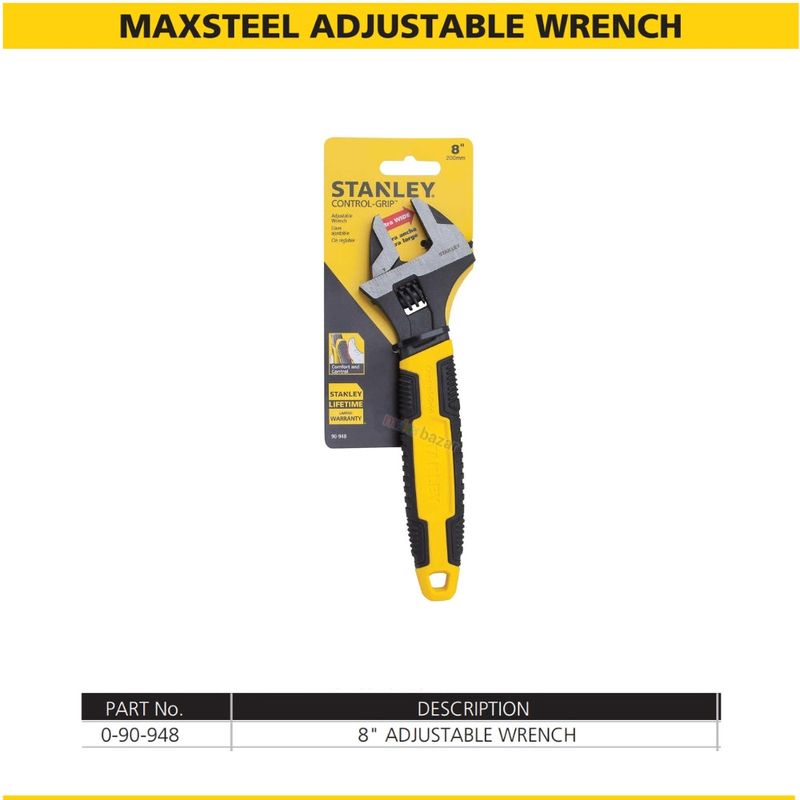 Stanley MaxSteel Adjustable Wrench — view 3