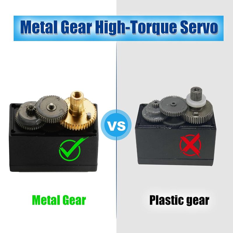TowerPro MG996R Digital High Torque Servo Motor Gear — view 2