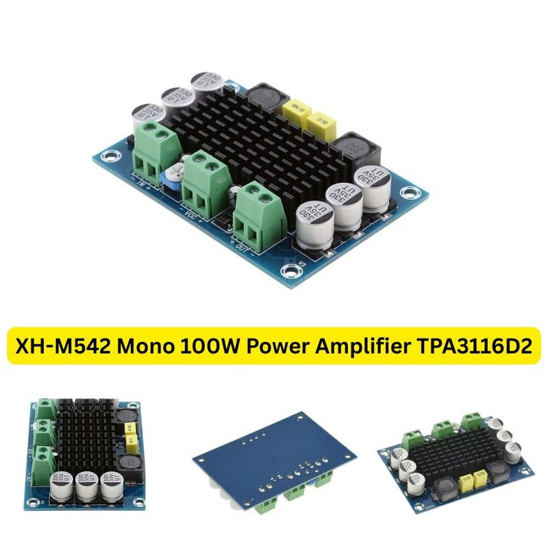542 12-26V 100W Single Channel High Power Digital Audio Power Amplifier Board — view 1