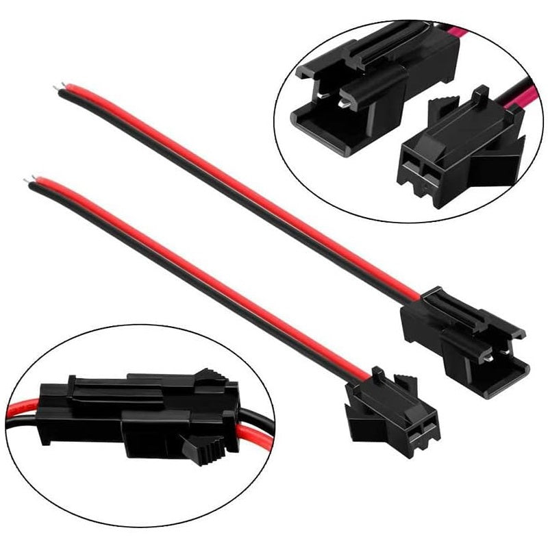 JST-SM Male-Female Battery Connector with Wire — view 2