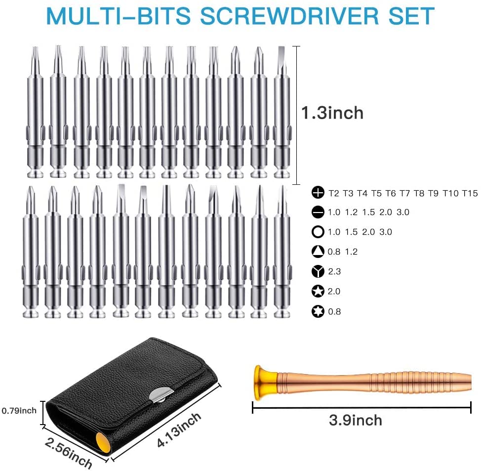 25 in 1 Wallet Style Precision Screwdriver Set / Repairing Tool Kit — view 3