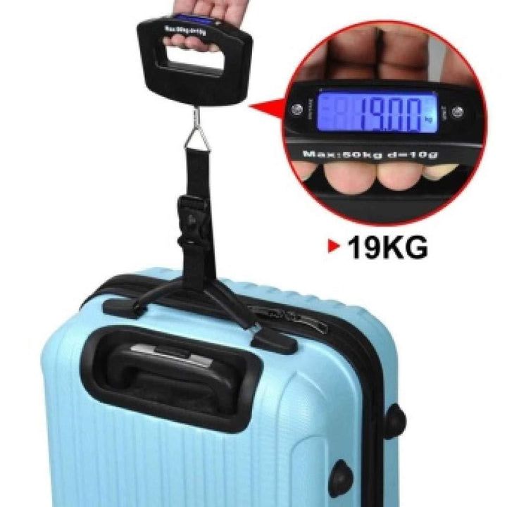 Black Digital Portable Luggage Scale with LCD Backlight - 50 kg — view 2