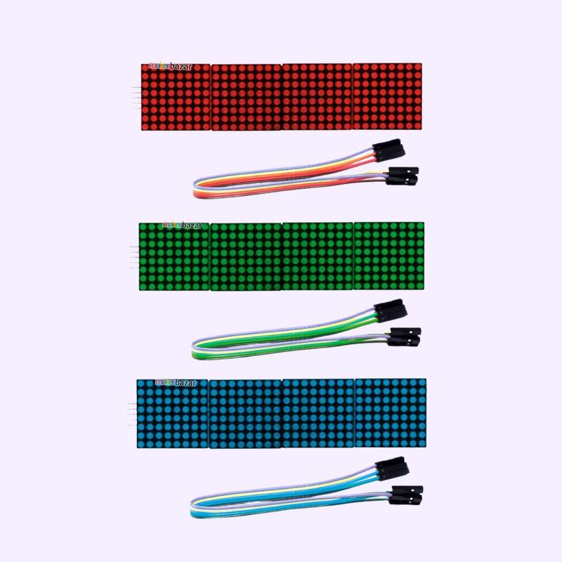 MAX7219 8x32 Dot Matrix Microcontroller Module LED Display — view 1