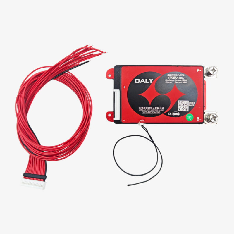 DALY LiFePo4 15S 48V 100A Waterproof Battery Management System - BMS Protection Board — view 2