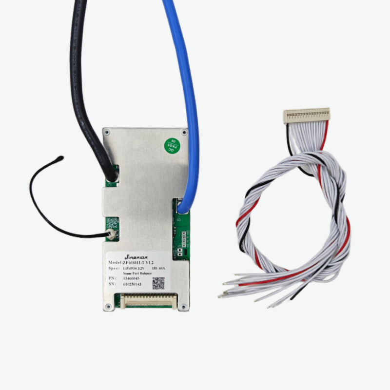 Jiabaida (JBD) LiFePo4 15S 48V 60A Battery Management System - BMS Protection Board — view 2