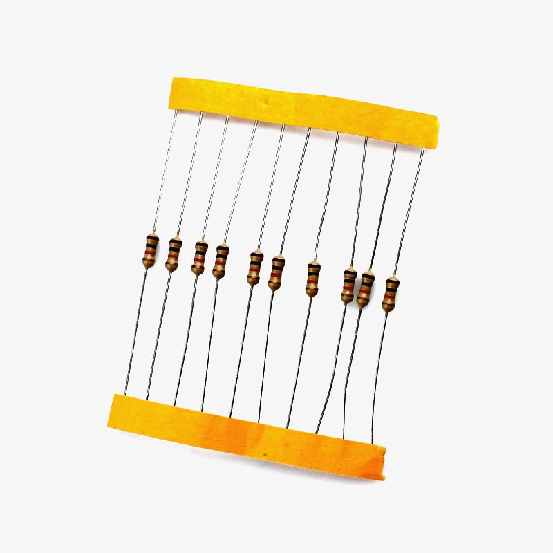 1K ohm, 1/4 Watt Resistor with 5% tolerance (Pack of 10) — view 1