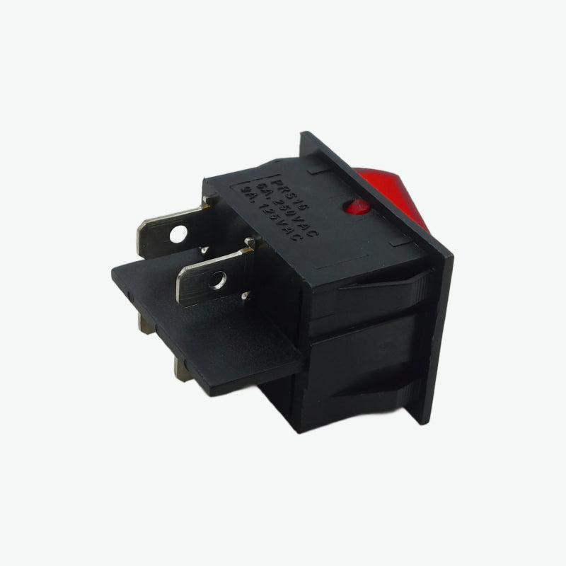 4 Pin DPST Rocker Switch - 6A 250V AC (Illuminated Option) — view 3