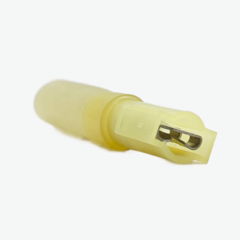 HFDFNY5.5-250 Brass Female Insulated Spade Joint Cable Wire Connector 4.0-6.0 sqmm (12-10 AWG) - Yellow — view 2