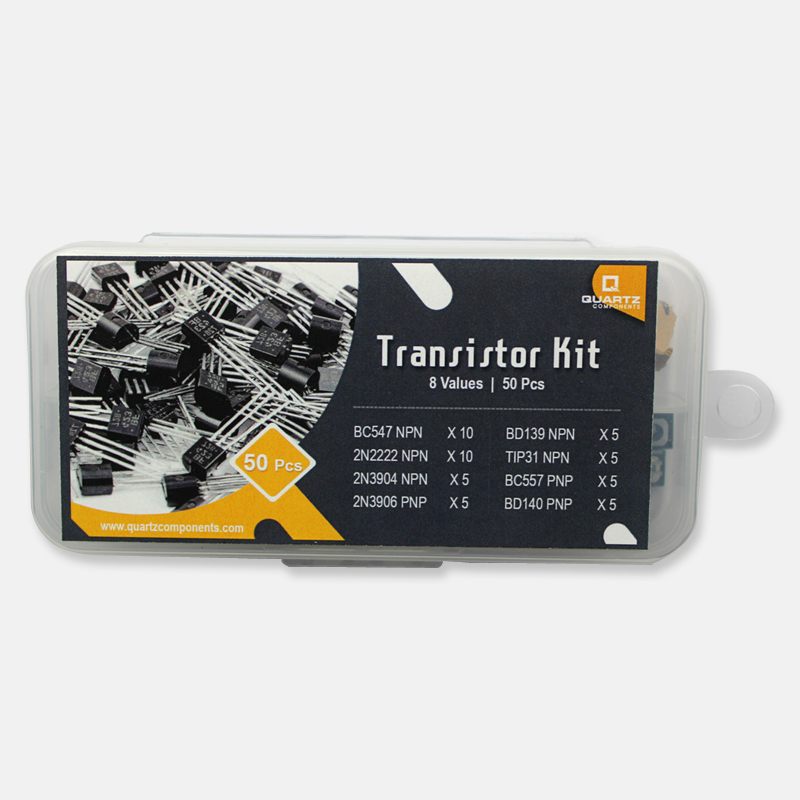 Transistor Kit for Assorted BJT Transistors- 8 Values / 50 pcs with Storage Box — view 2