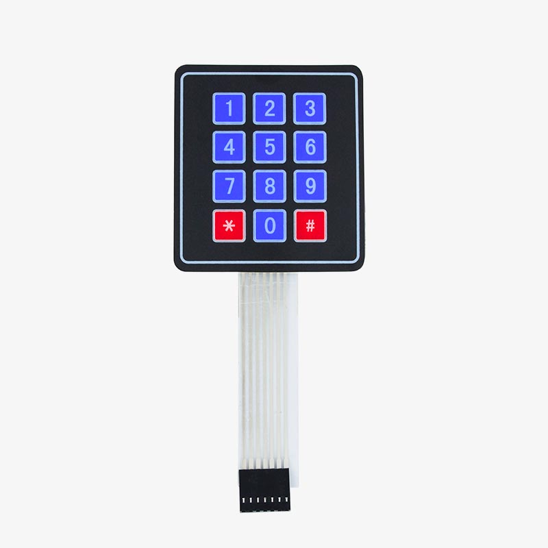 4x3 Matrix Membrane Type Keypad — view 1