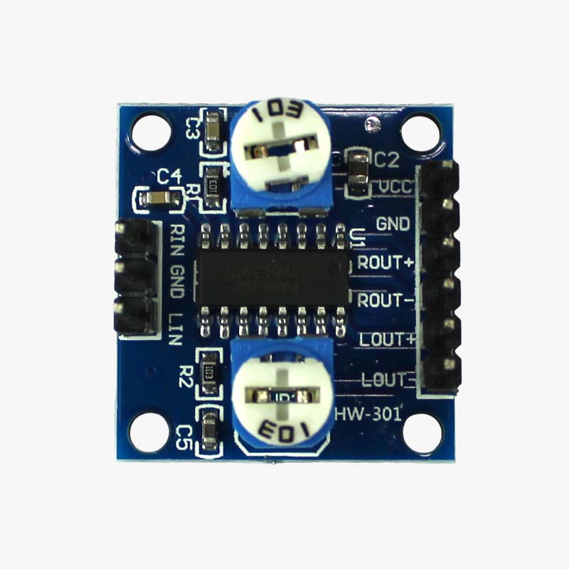 PAM8406 Class -D Audio Amplifier Module With Volume Control Potentiometer — view 1