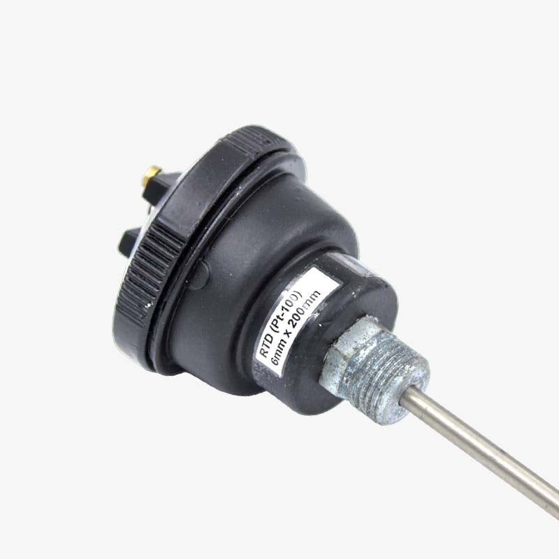 PT100 Head Type Thermocouple 8 inch Long probe - 6mm x 200mm — view 1