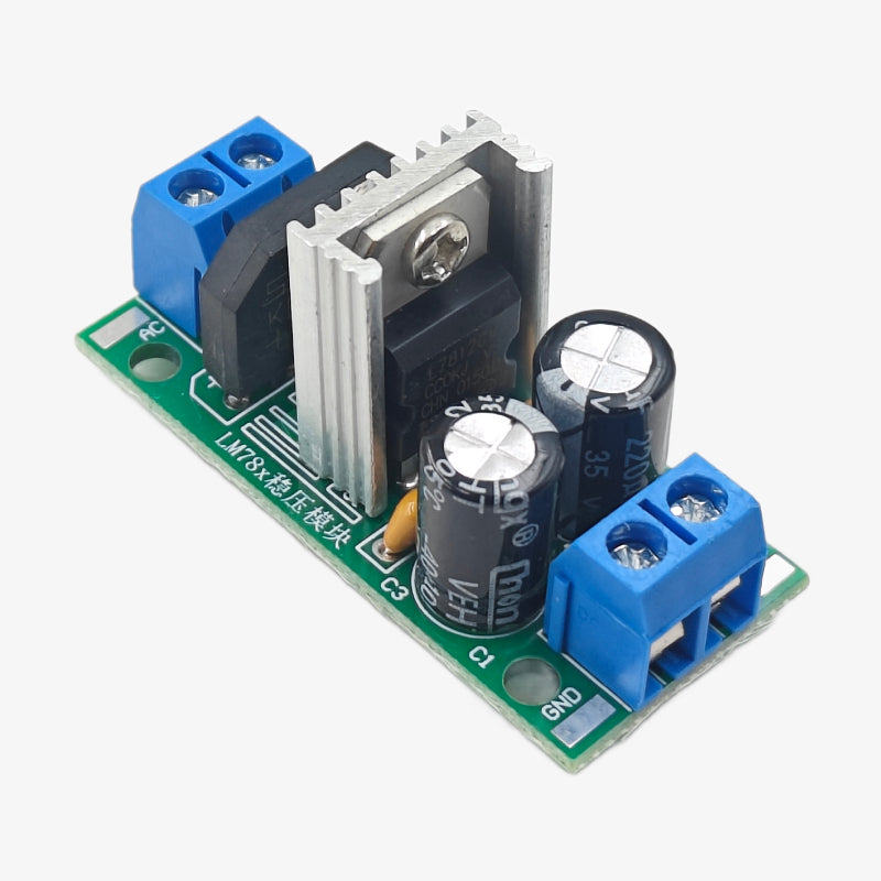 LM7812 12V DC/AC Three Terminal Voltage Regulator Module — view 1