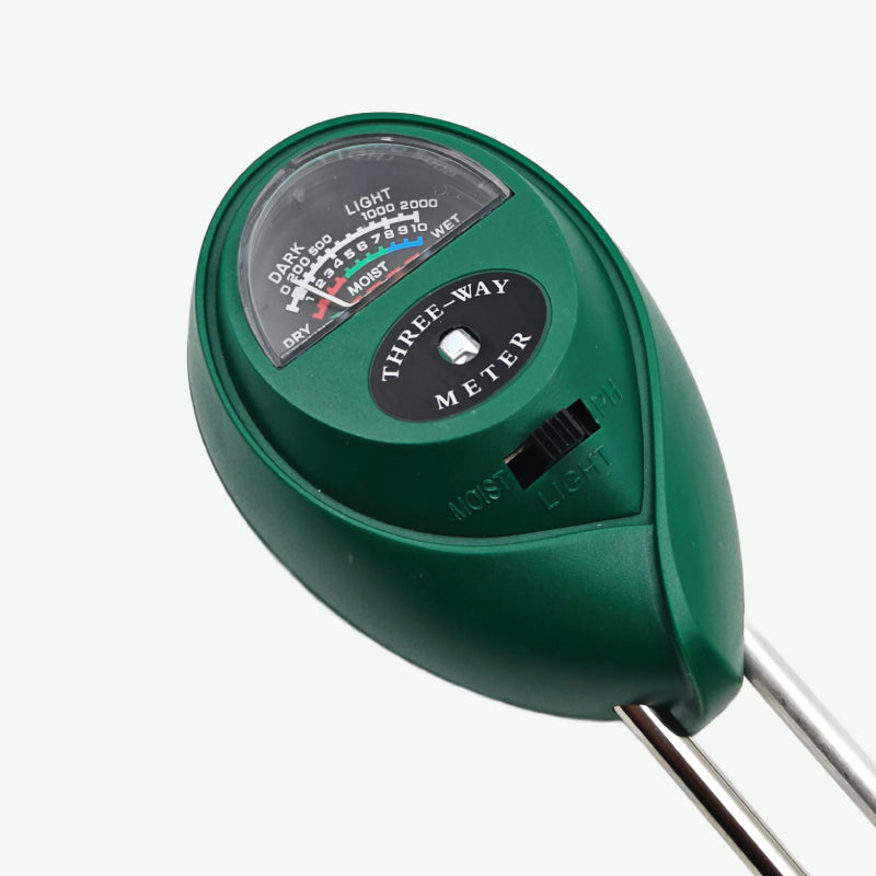 Three-Way Soil Meter for Moisture, Light Intensity and pH Testing — view 2