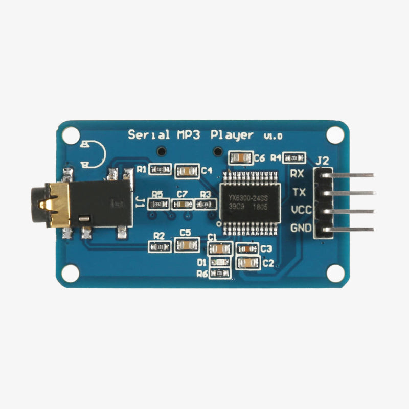 YX5300 MP3 Voice Player Serial Control Music Module with TF Card Slot — view 2