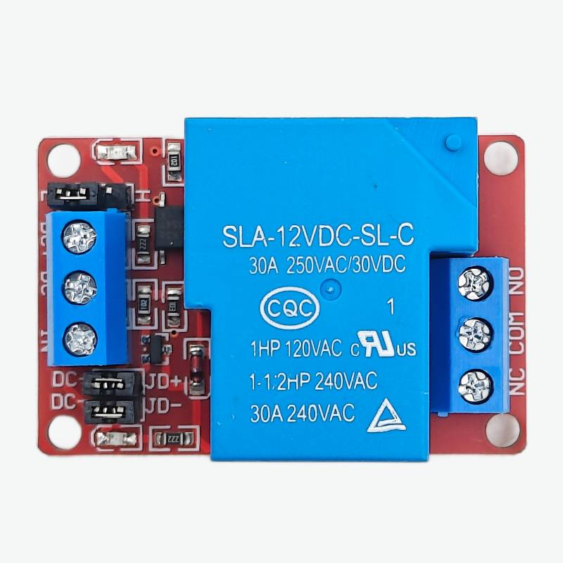 12V 30A Single Channel Relay Module with Optocoupler High/Low Level Trigger — view 2