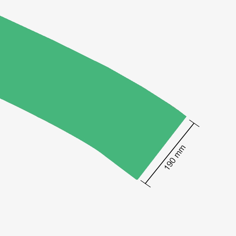 190mm PVC Heat Shrink Sleeve for Lithium Battery Pack - 1 Meter (Cool Green) — view 1