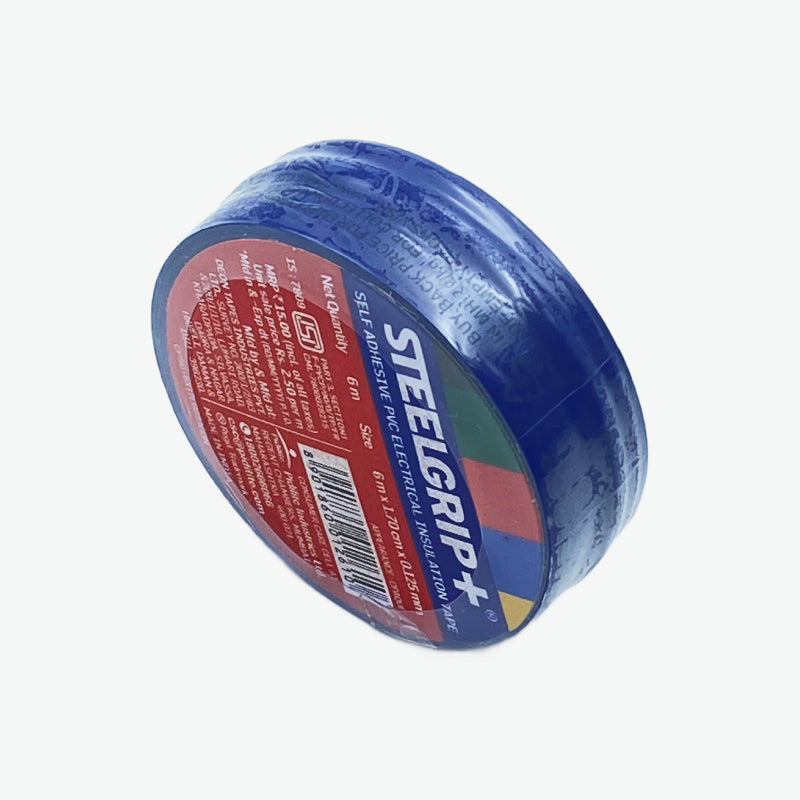 Steelgrip PVC Self Adhesive Electrical Insulation Tape - Blue — view 3