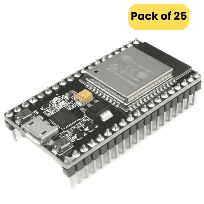 ESP32 (38 Pin) WiFi + Bluetooth NodeMCU-32 Development Board ( Pack of 25) — view 1