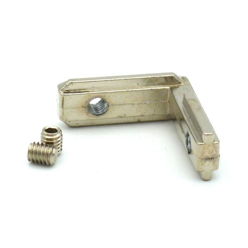 T Slot L Type 90 Degree Aluminum Profile Accessories Interior Joint Inside Corner Connector Bracket for 3030 series with M6x8 Screw (8mm) — view 3